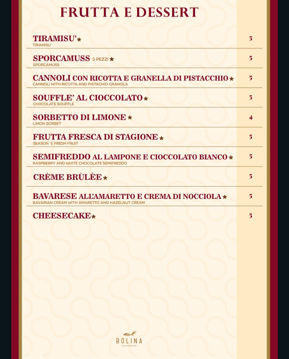 Bolina Photo Menu 7