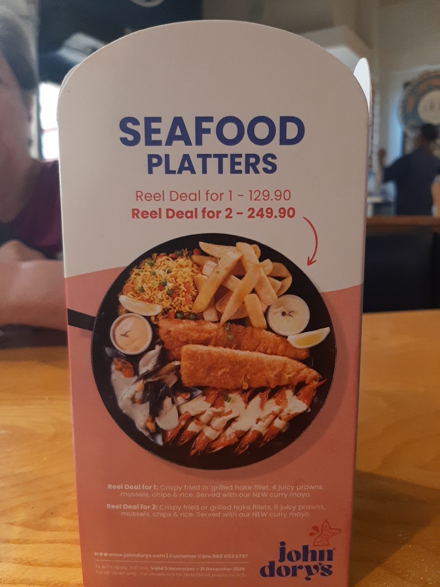 John Dory's East Rand Mall Photo Menu 1