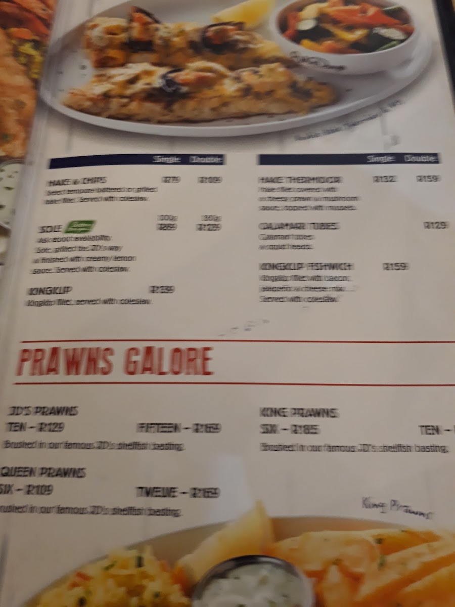 John Dory's East Rand Mall Photo Menu 3