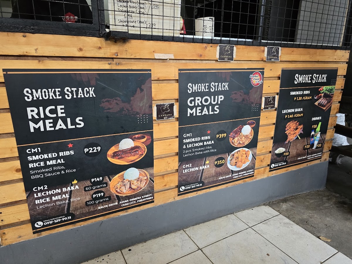 Smoke Stack Photo Menu 3