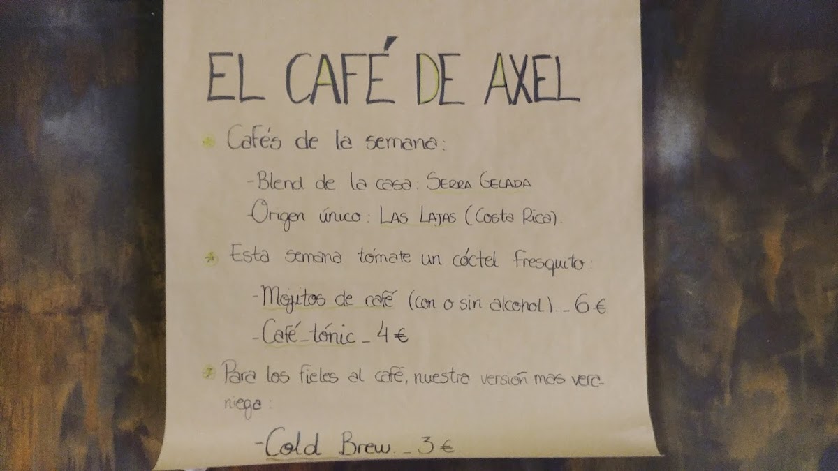 El Café de Axel Photo Menu 6