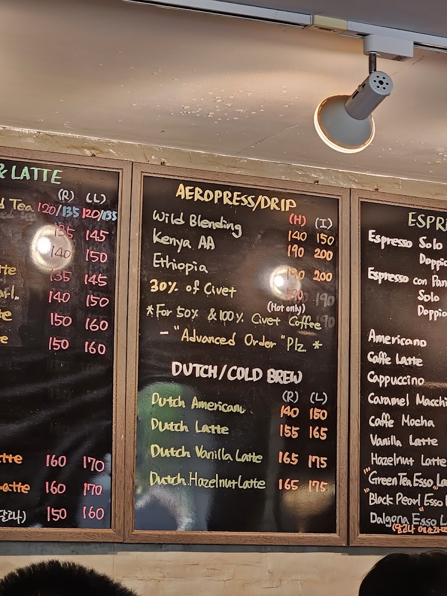 The Civet Coffee Roasters Photo Menu 6