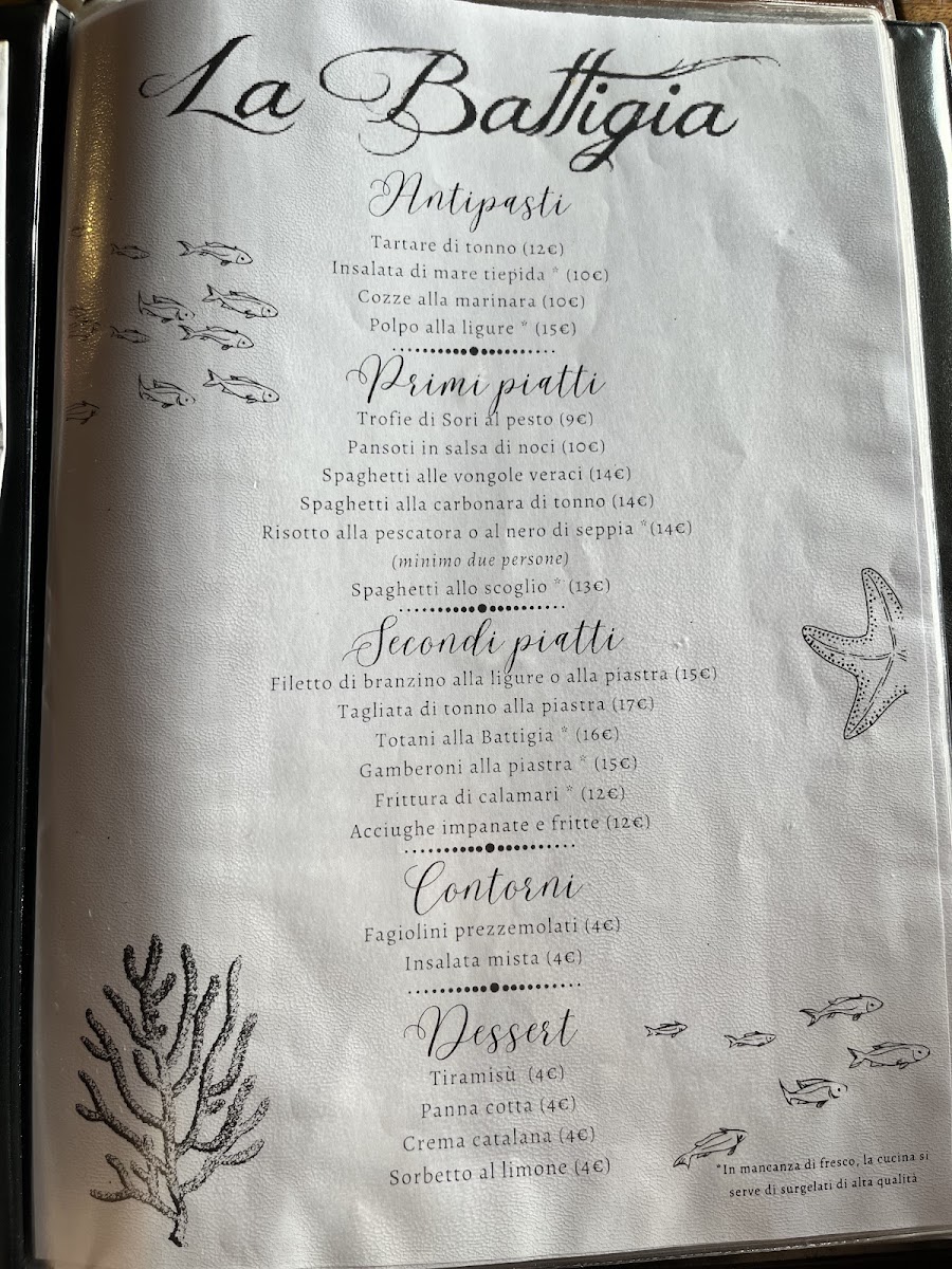 La Battigia Photo Menu 4