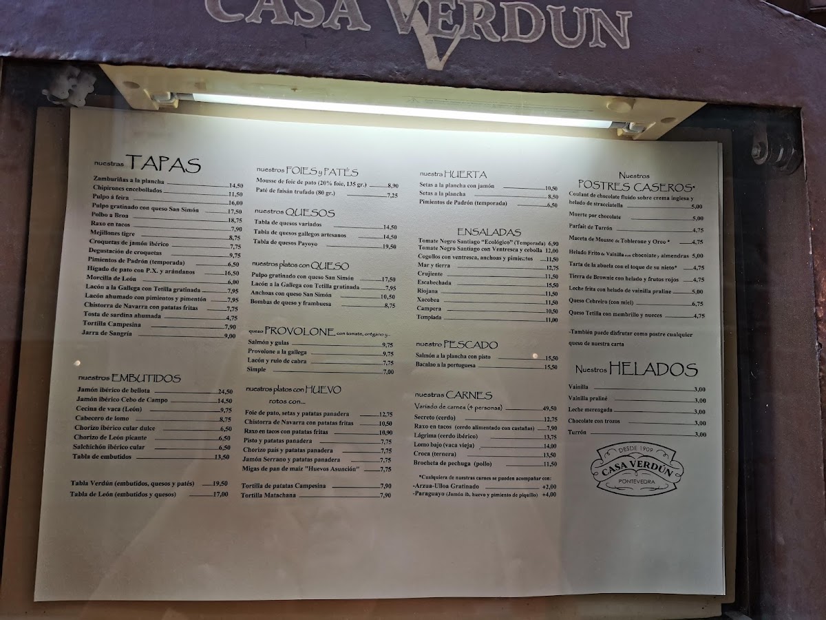 Restaurante Casa Verdún Photo Menu 1
