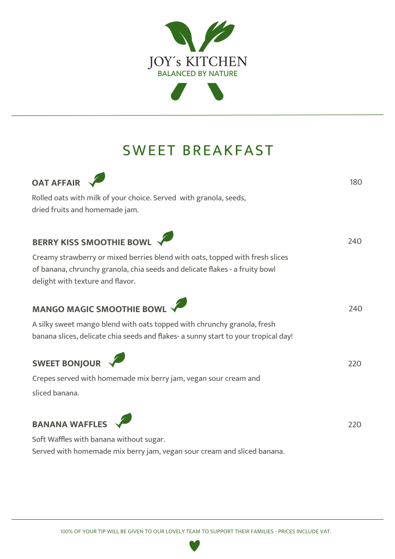 JOY's KITCHEN-FAMILY CAFE AND RESTAURANT Photo Menu 8