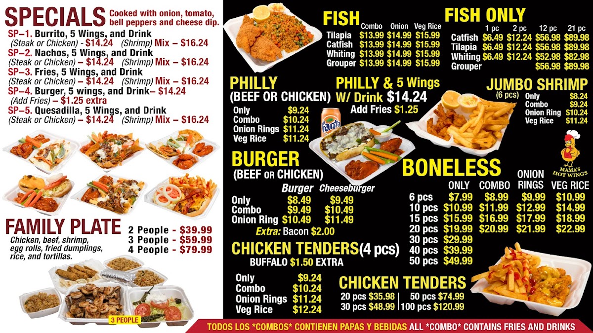 Mama’s Wings Photo Menu 3