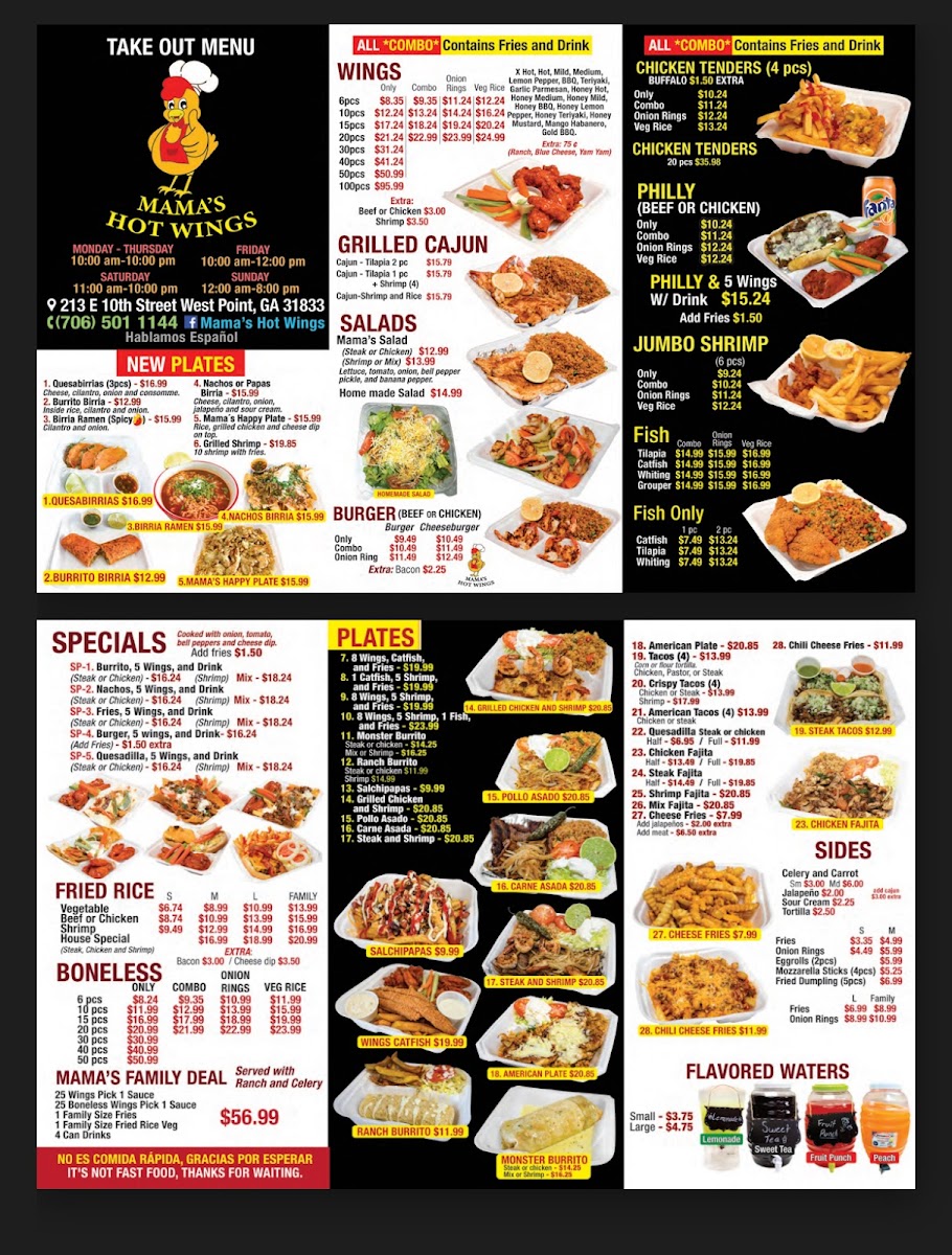 Mama’s Wings Photo Menu 4