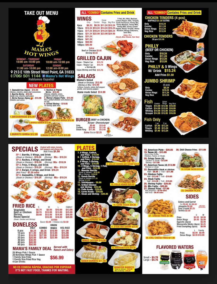 Mama’s Wings Photo Menu 5