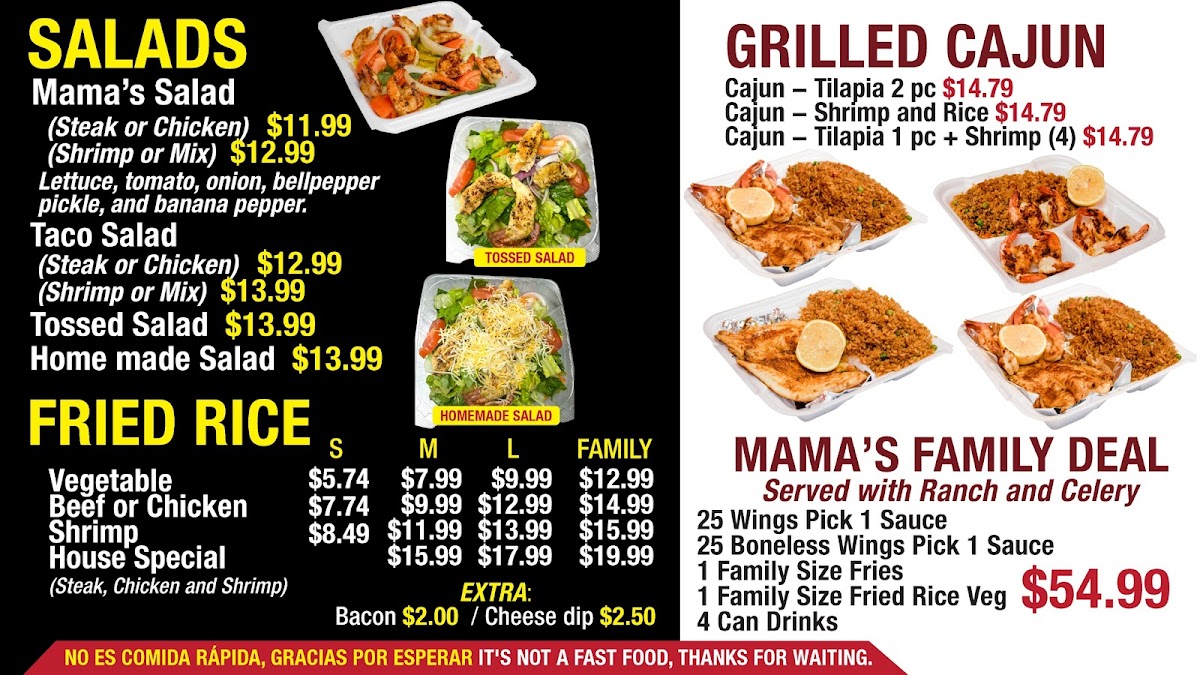 Mama’s Wings Photo Menu 8