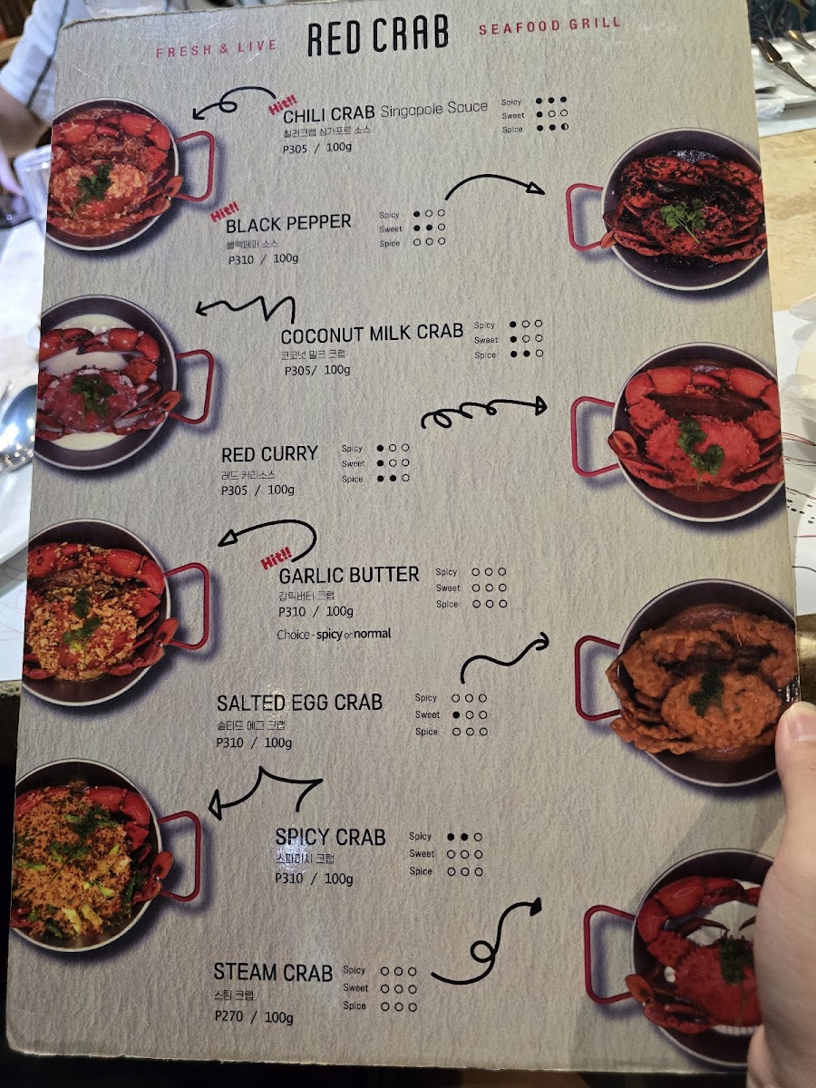 Red Crab Restaurant Photo Menu 7
