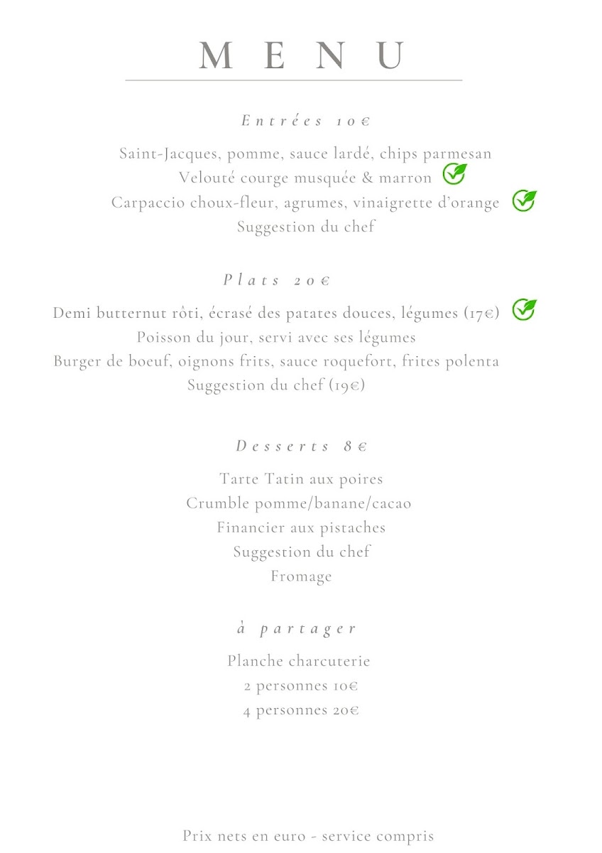 L’Accent Bistrot chic Photo Menu 1