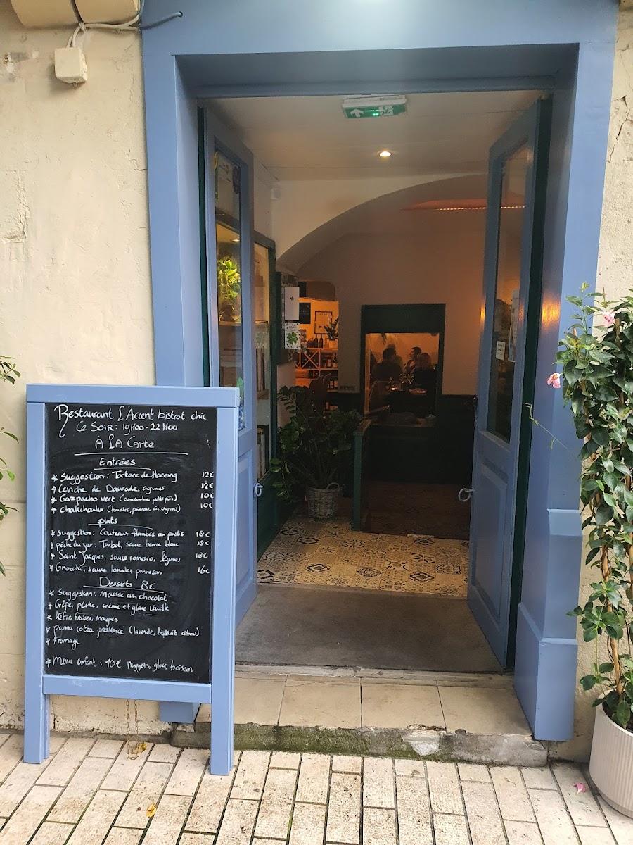 L’Accent Bistrot chic Photo Menu 4