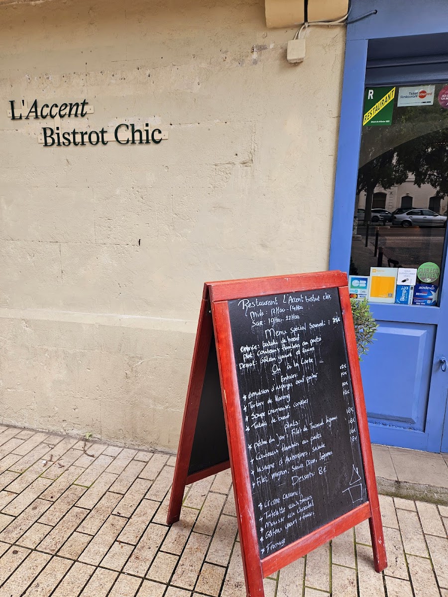 L’Accent Bistrot chic Photo Menu 5