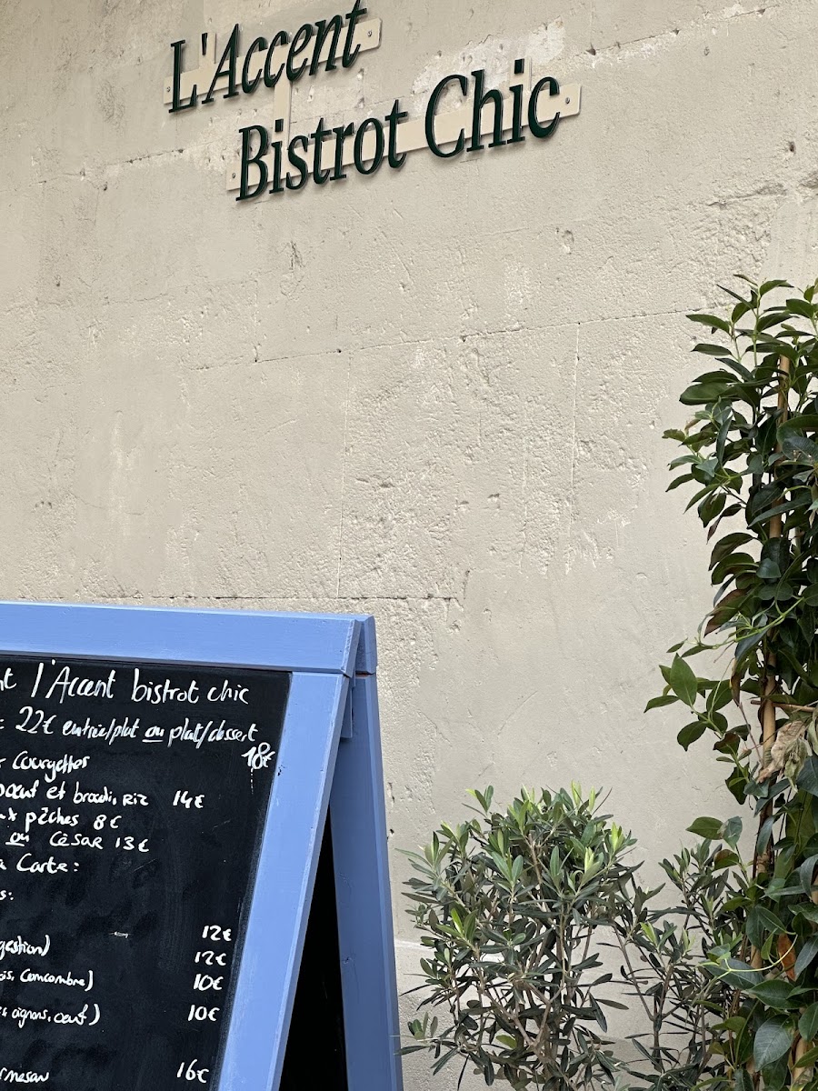 L’Accent Bistrot chic Photo Menu 8