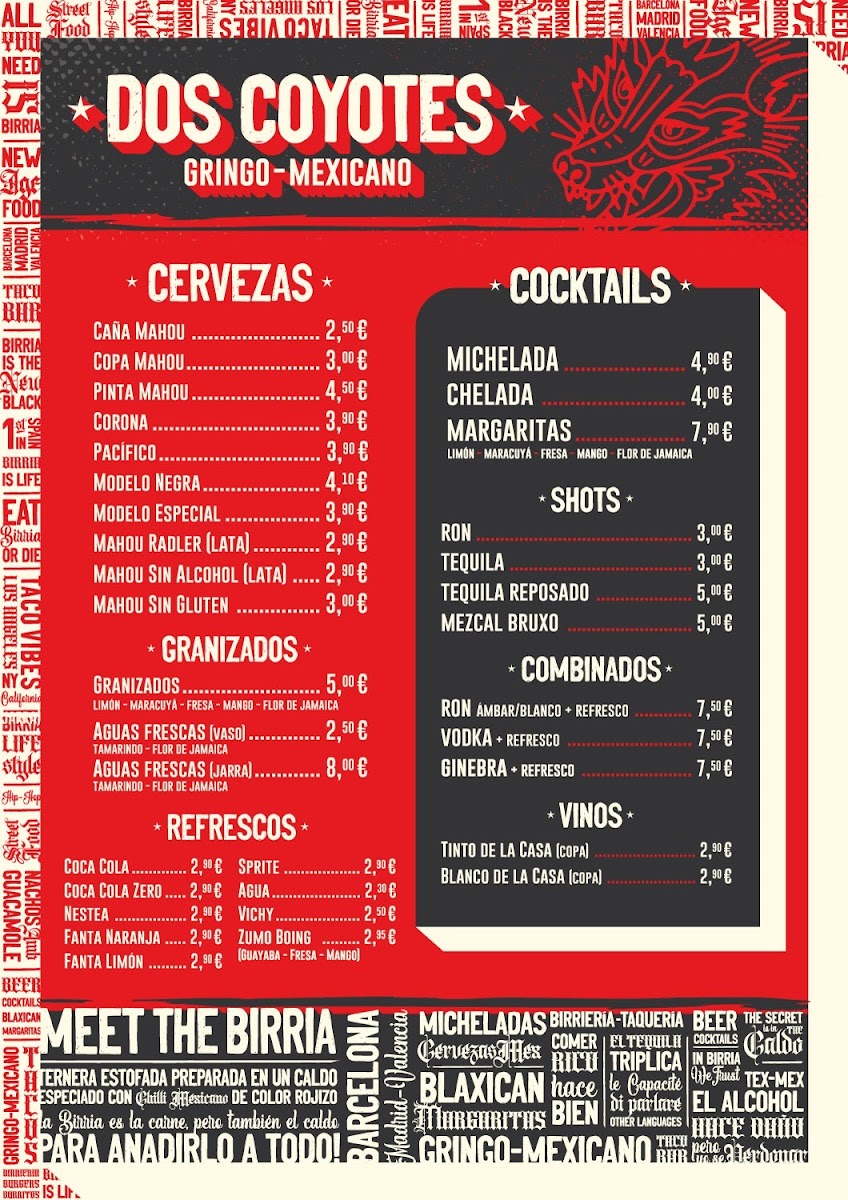 Dos coyotes - Mexican Birriería | Les Corts Photo Menu 6