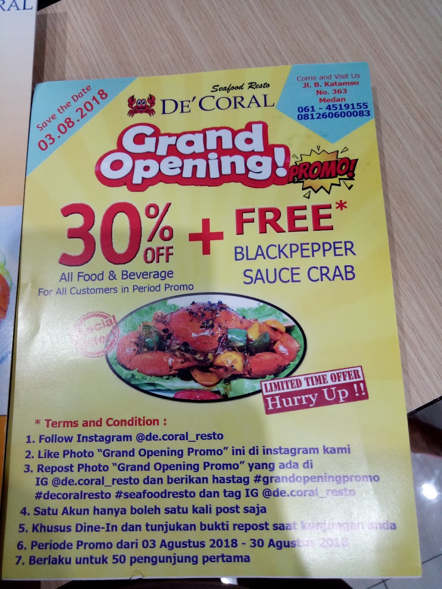 De' Coral Catering Photo Menu 3