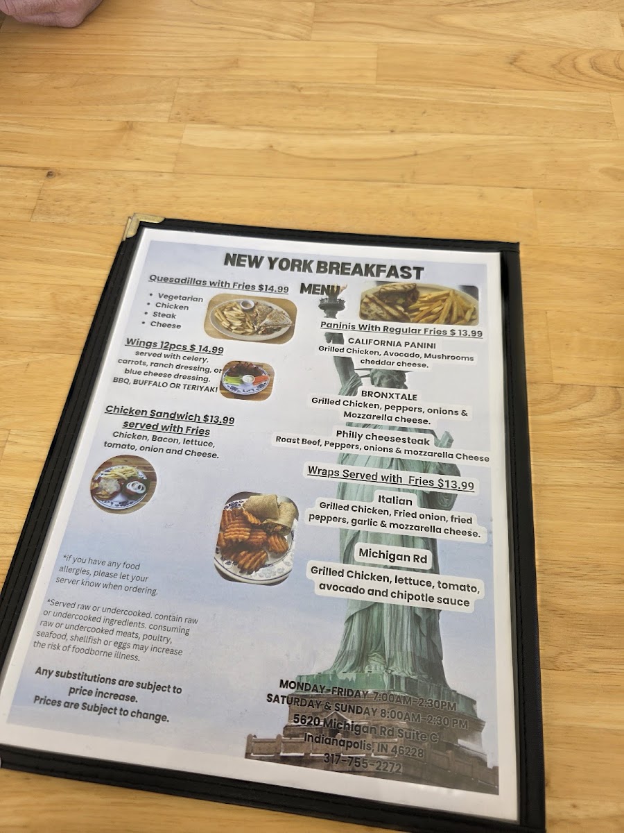New York Breakfast Photo Menu 5