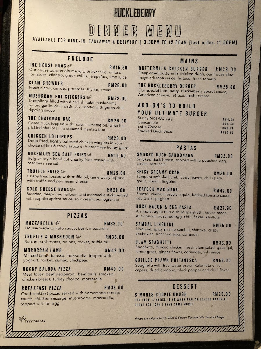 Huckleberry • Damansara Heights Photo Menu 2