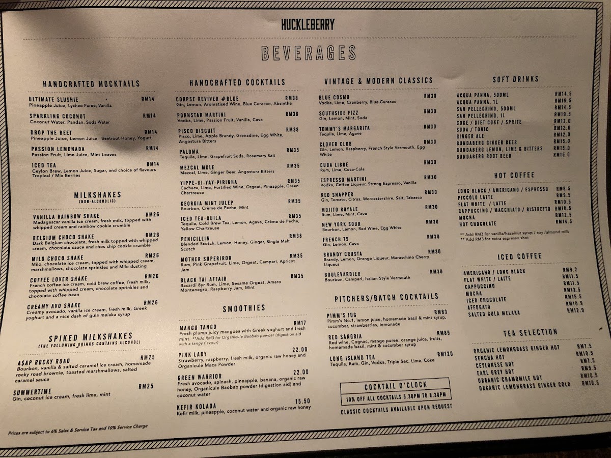 Huckleberry • Damansara Heights Photo Menu 3