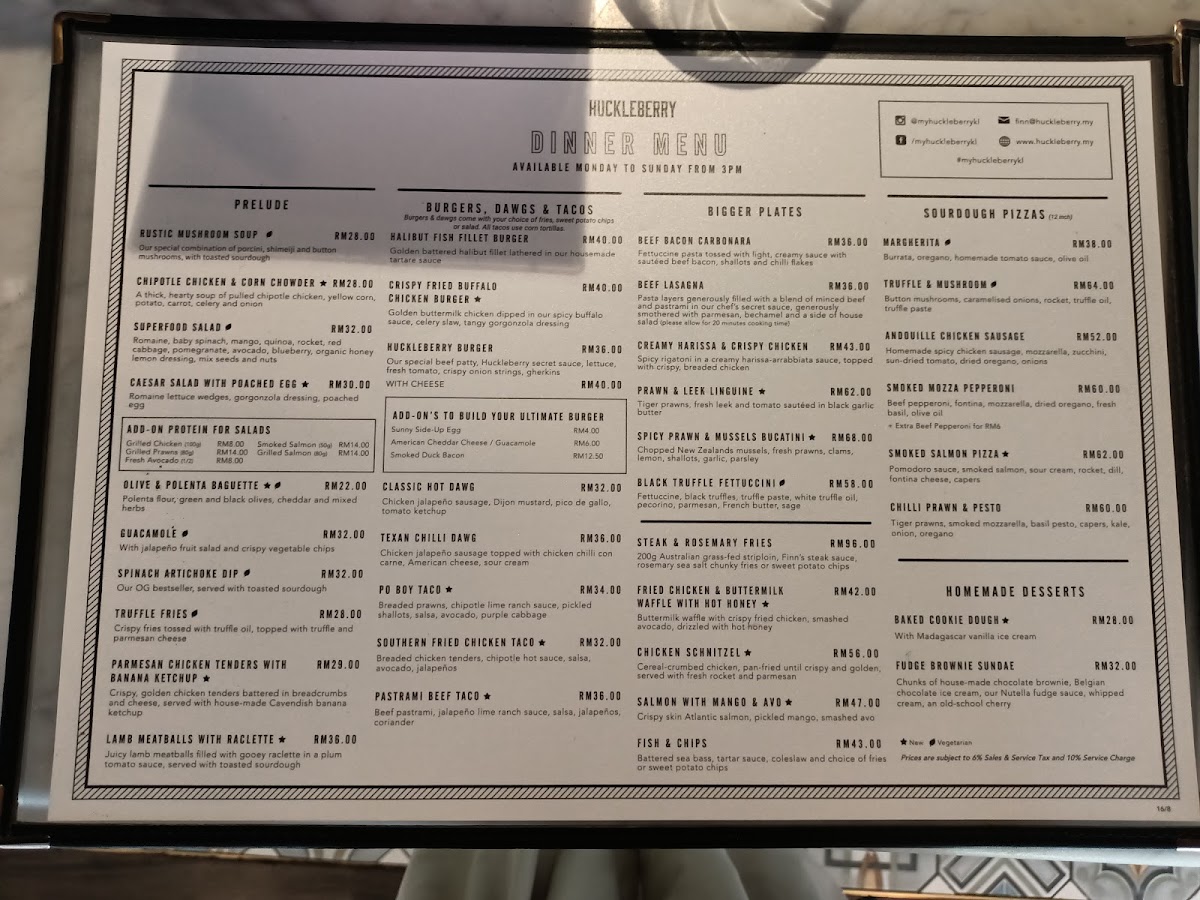Huckleberry • Damansara Heights Photo Menu 8