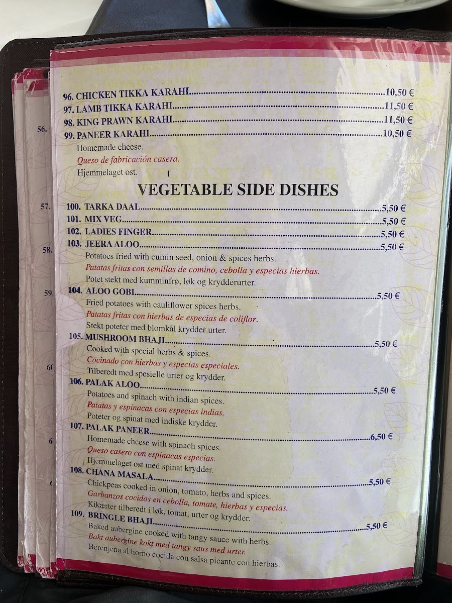 Bay Leaf Restaurant & Curry House Photo Menu 10