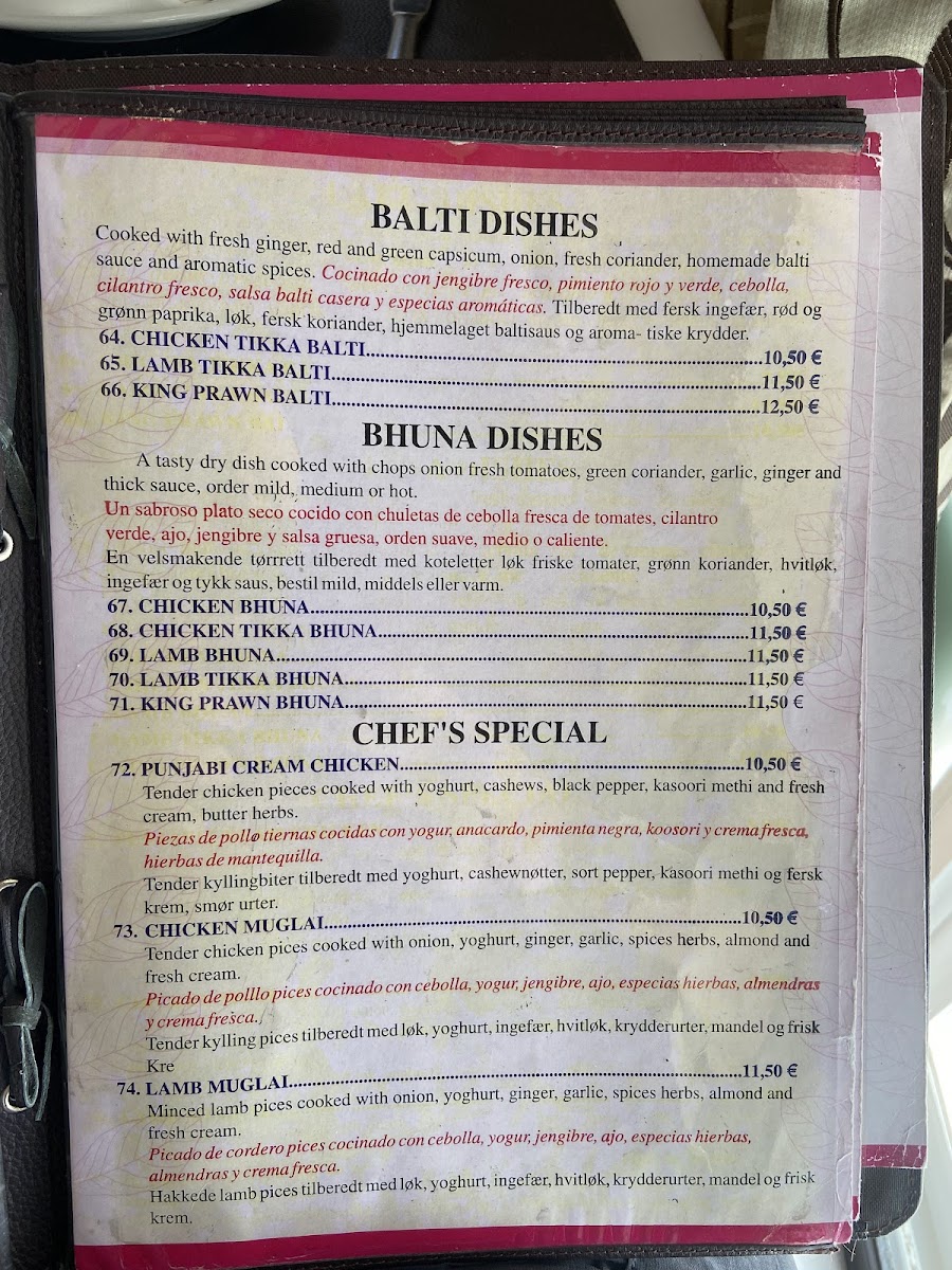 Bay Leaf Restaurant & Curry House Photo Menu 5