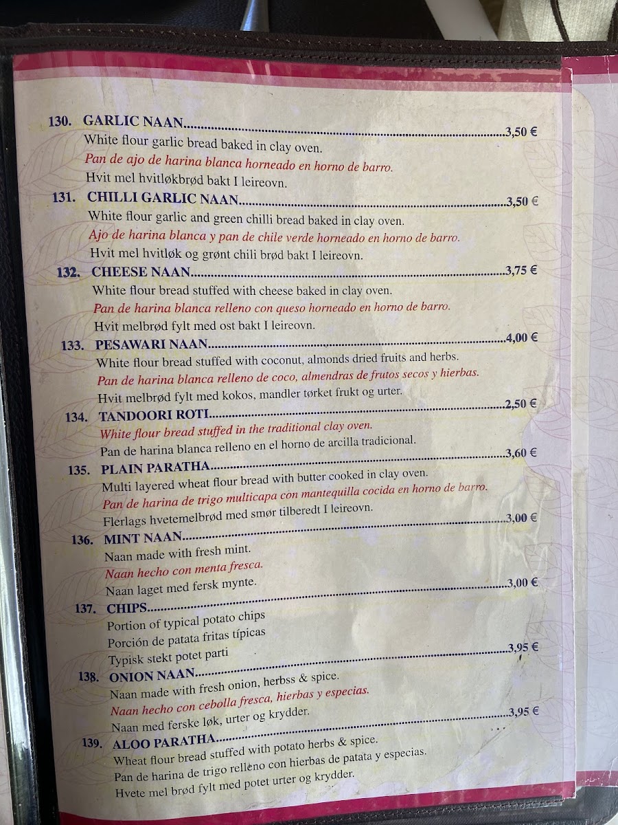 Bay Leaf Restaurant & Curry House Photo Menu 9