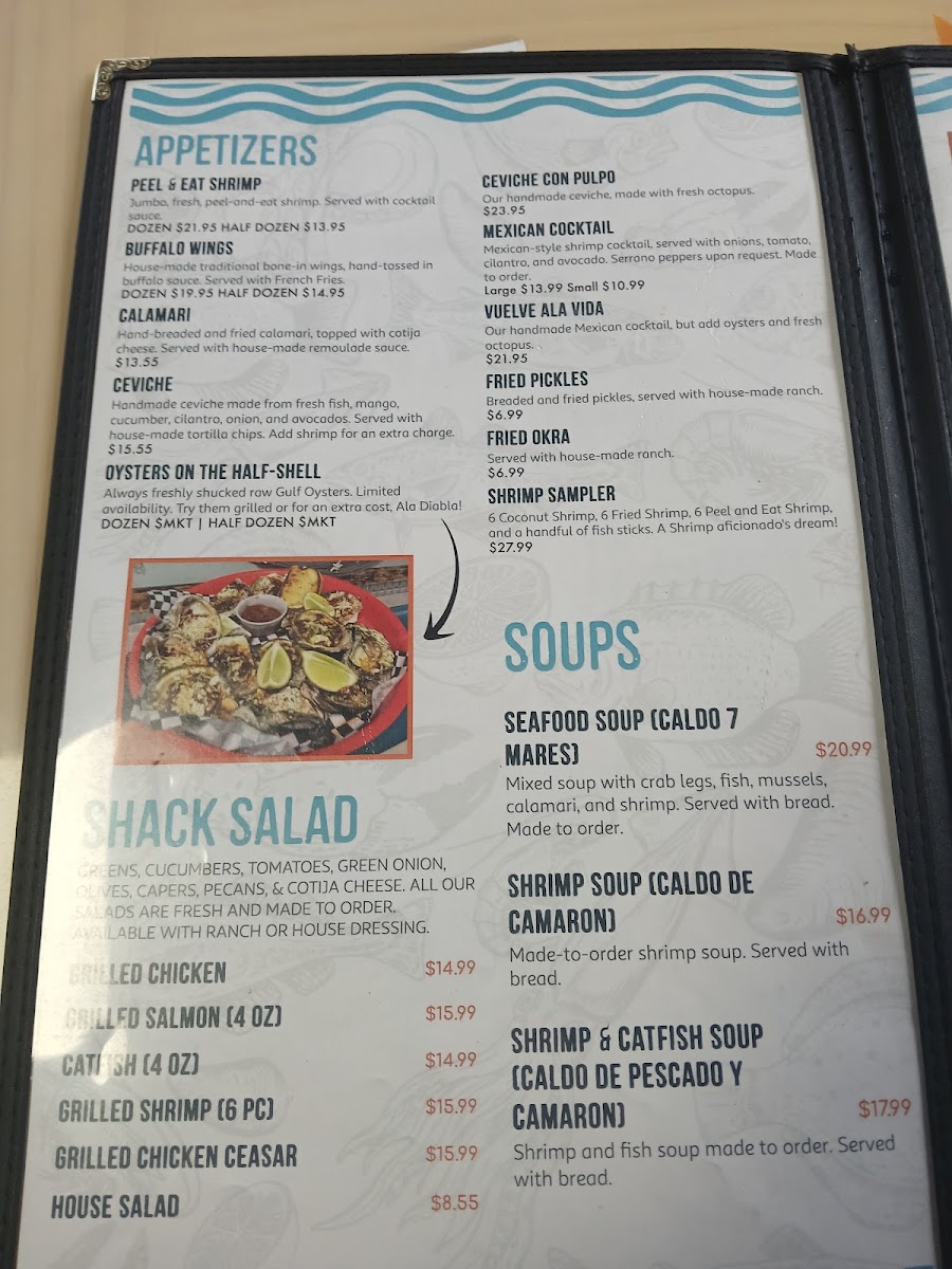 Snapper shack grill & oyster bar Photo Menu 1
