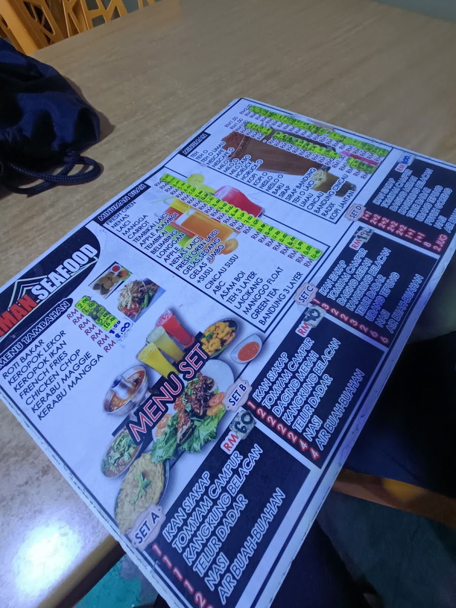 Idaman Seafood Photo Menu 2