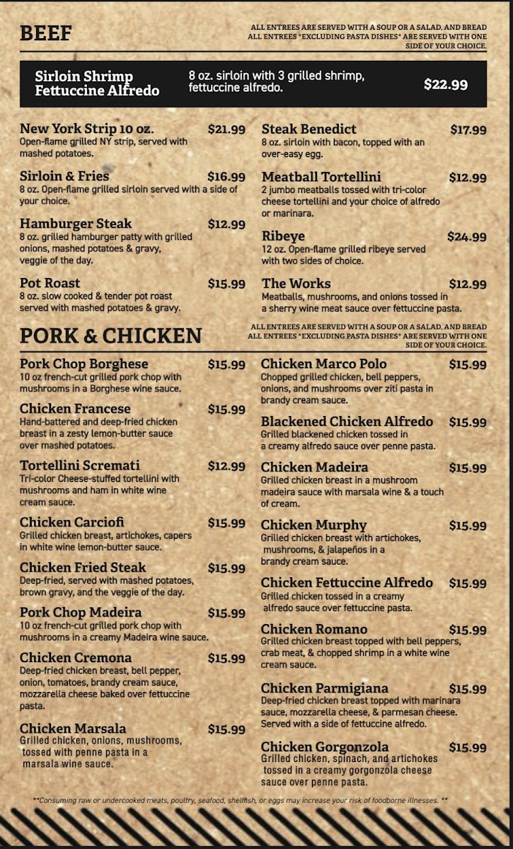 The Brick House Photo Menu 2