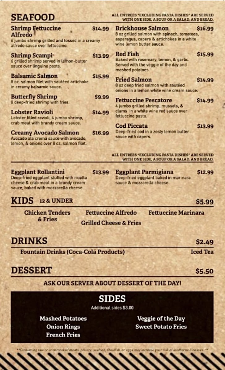 The Brick House Photo Menu 6