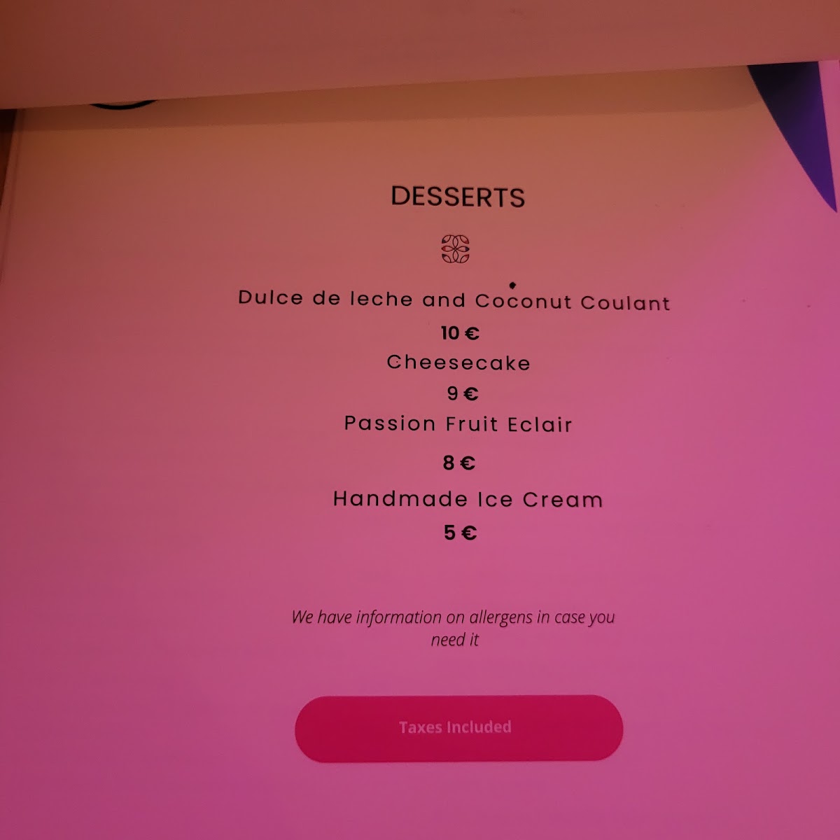 Restaurante Aura Photo Menu 5