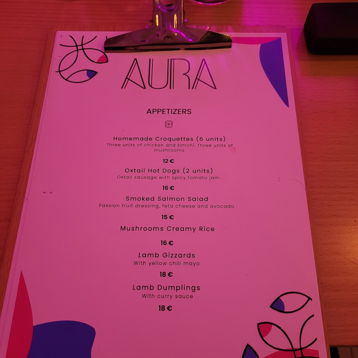 Restaurante Aura Photo Menu 9