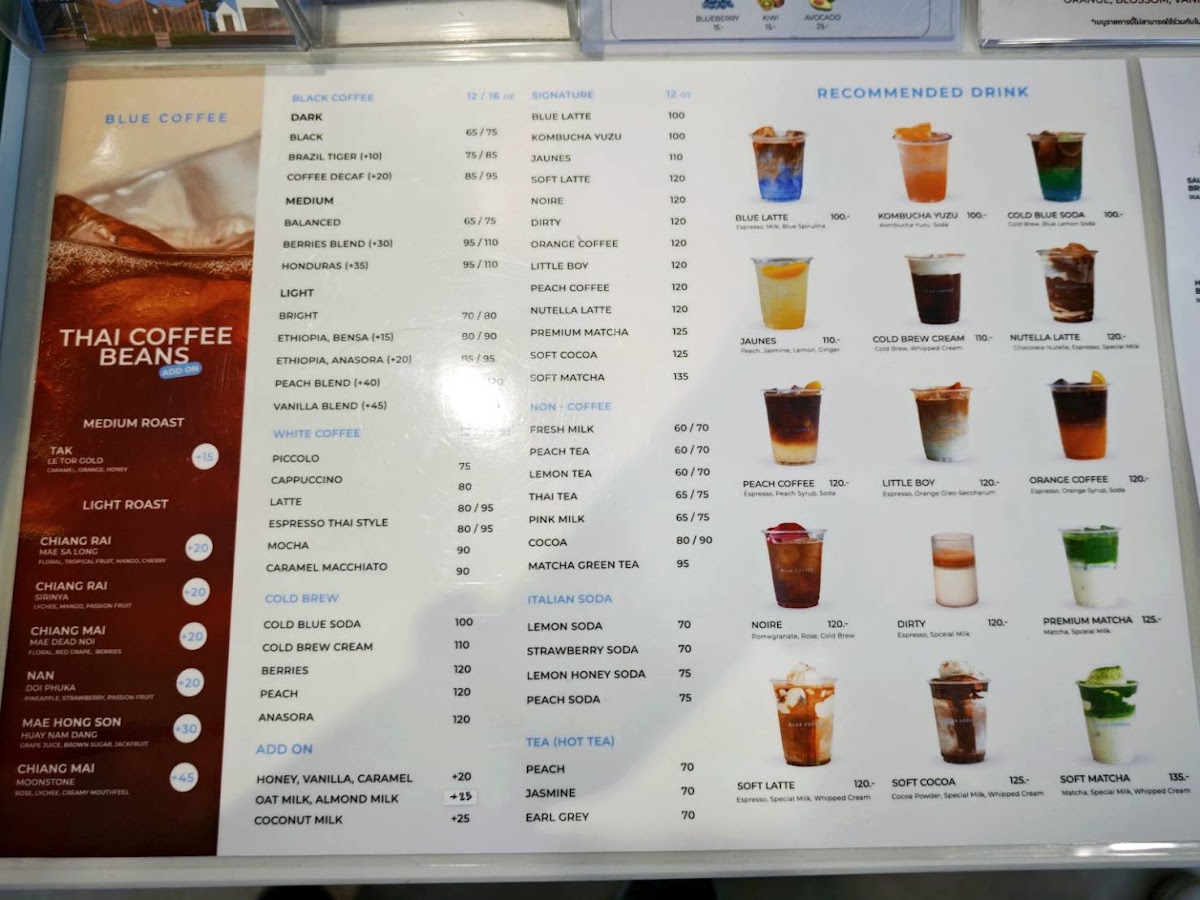 Blue Coffee at Somphet Market Photo Menu 3