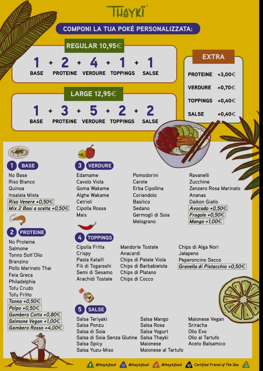THAYKÏ Thai Food & Poké Photo Menu 1