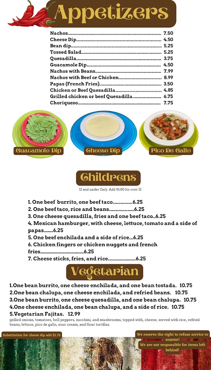 Mi Pueblo Mexican Restaurant Photo Menu 4