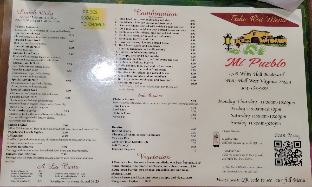 Mi Pueblo Mexican Restaurant Photo Menu 9