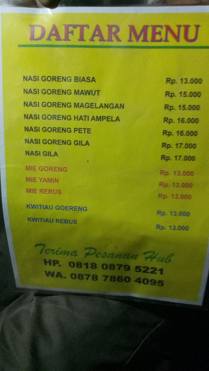 Nasi Goreng Ca' Dul Photo Menu 2