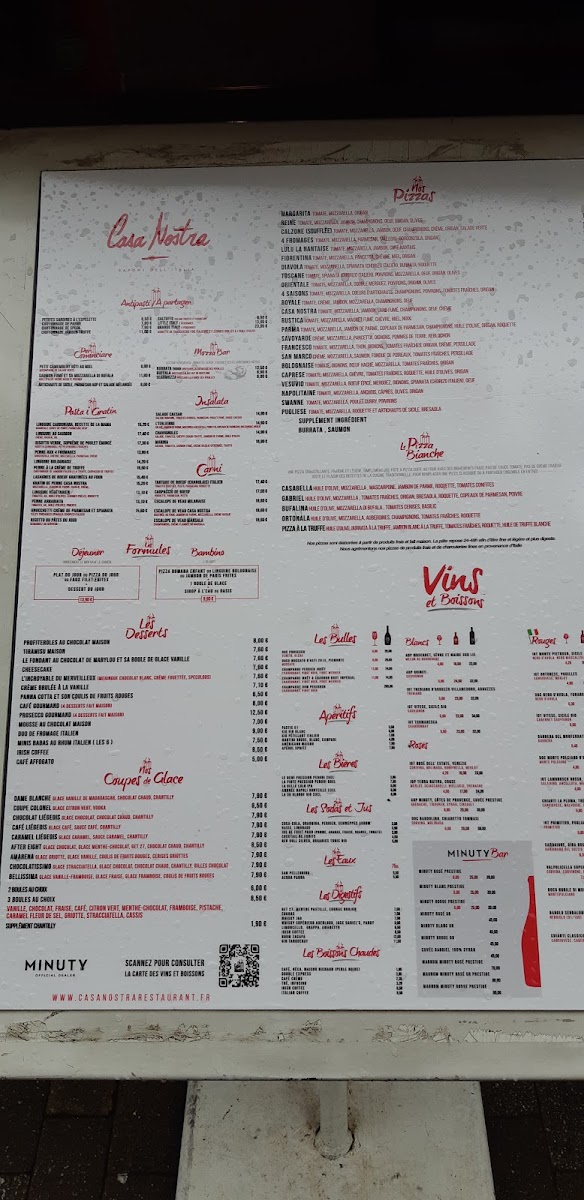 Casa Nostra Nantes Photo Menu 1