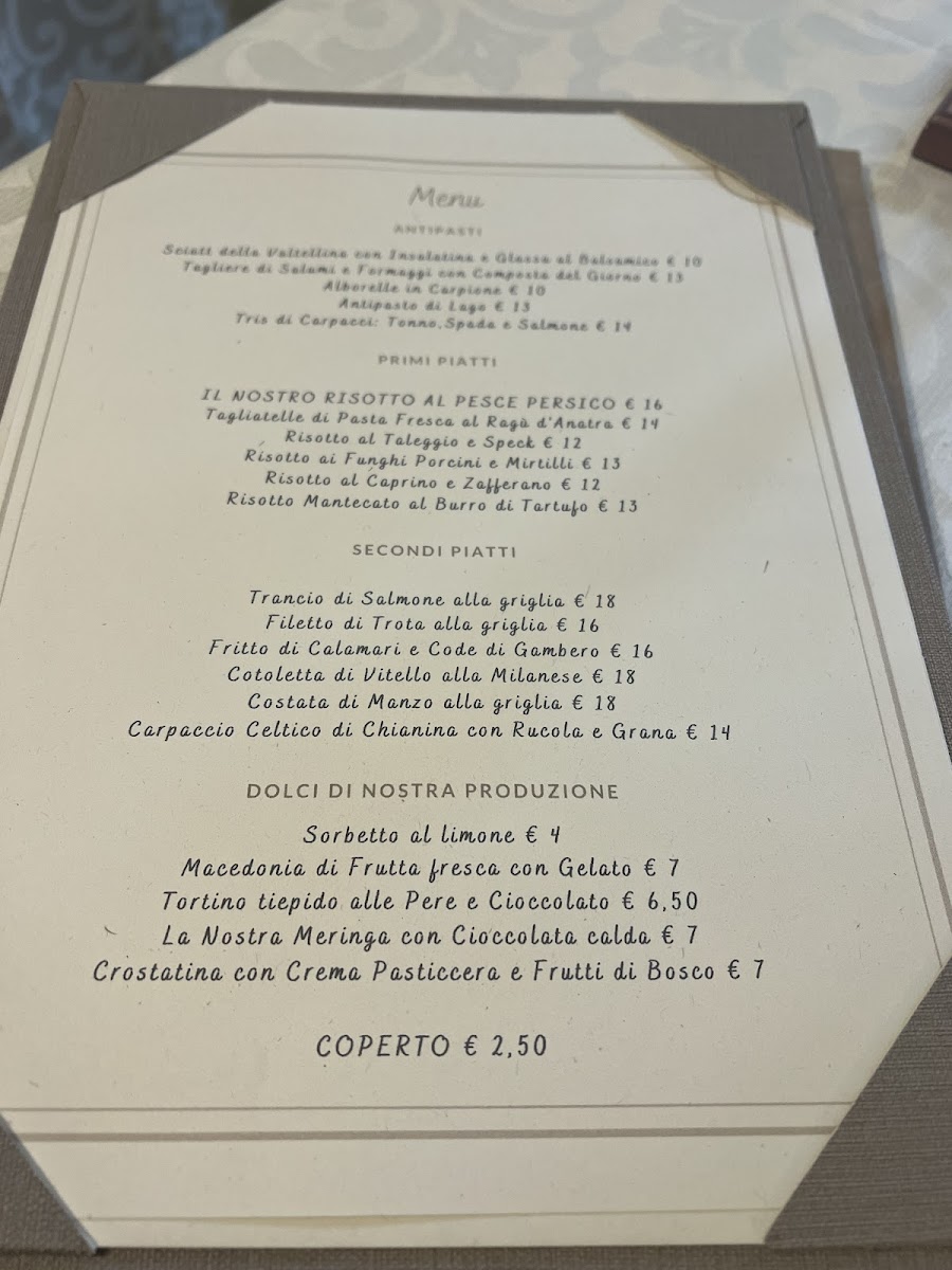 Trattoria Alla Pergola Photo Menu 3