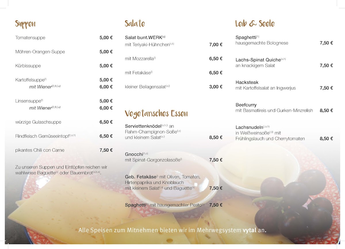 Cafe bunt.WERK Photo Menu 3