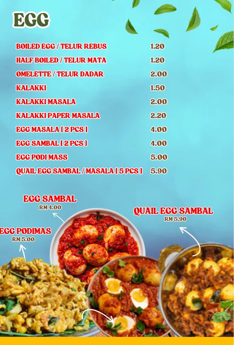 DK BANANA LEAF RESTAURANT Photo Menu 4