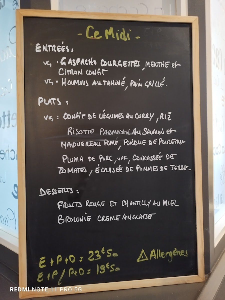 La Cachette Photo Menu 2