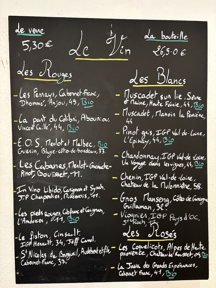 La Cachette Photo Menu 5