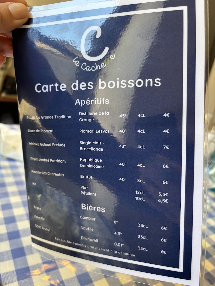La Cachette Photo Menu 9