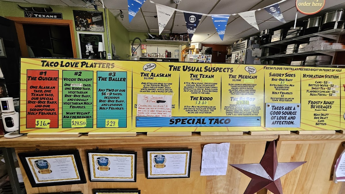 Lane's Quickie Tacos Photo Menu 7