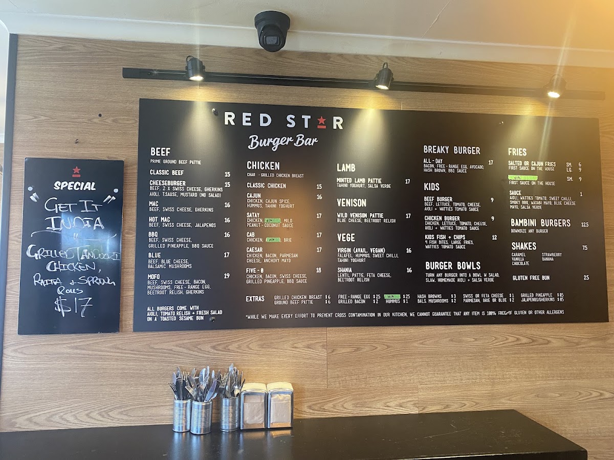 Red Star Burger Bar Photo Menu 6