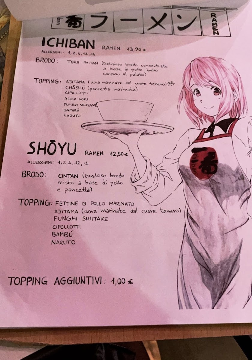 Ichiban Ramen Photo Menu 1