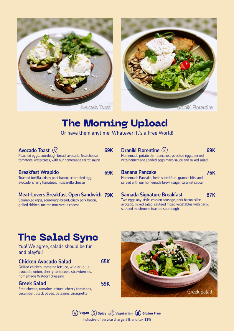 Samada Work Life & Cafe Photo Menu 1