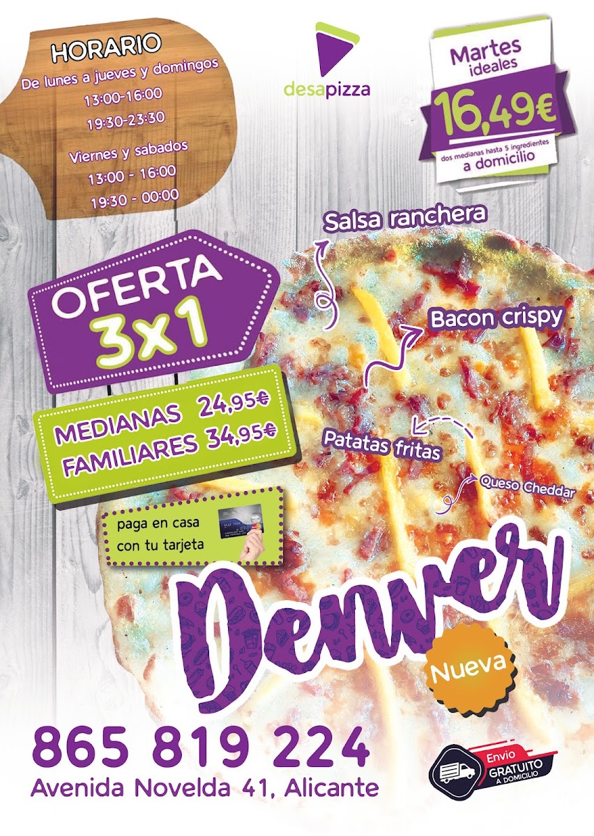 Desapizza Alicante Photo Menu 2
